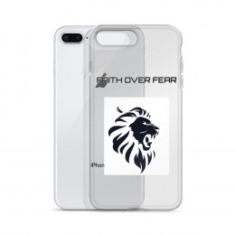FAITH OVER FEAR Logo iPhone Case