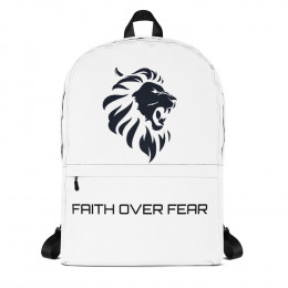 FAITH OVER FEAR Logo Backpack