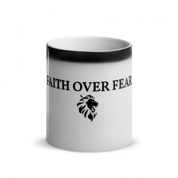 FAITH OVER FEAR Glossy Magic Mug